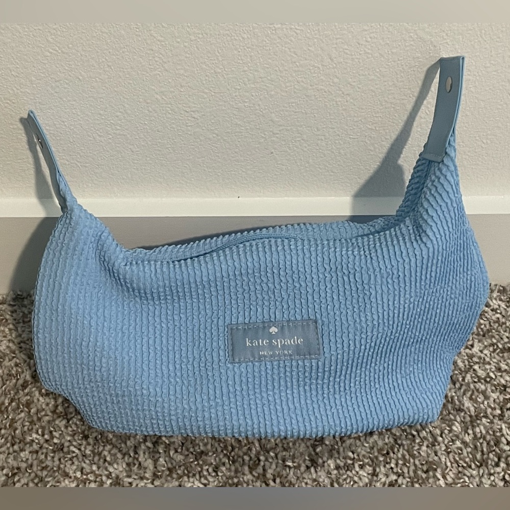 NEW- Kate Spade Blue Cosmetic Pag/Purse - Picture 5 of 7